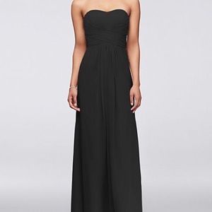 DB black bridesmaid dress